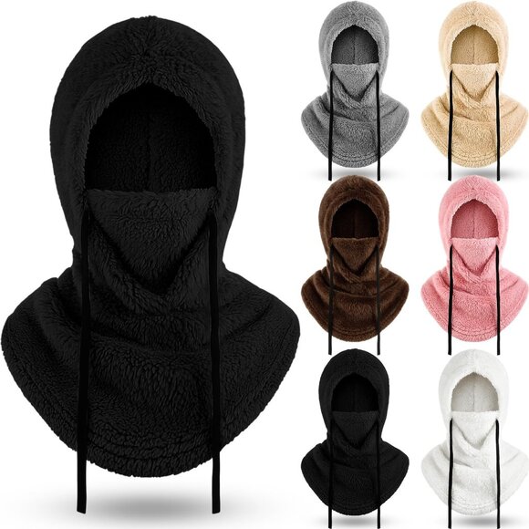 Sherpa Fleece Balaclava Ski Mask Windproof Thermal Cover Unisex Winter